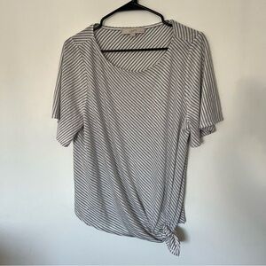LOFT Summer striped tie top